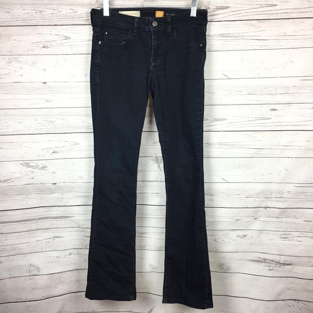 Pilcro Letterpress Stet Slim Bootcut Dark Jeans 27